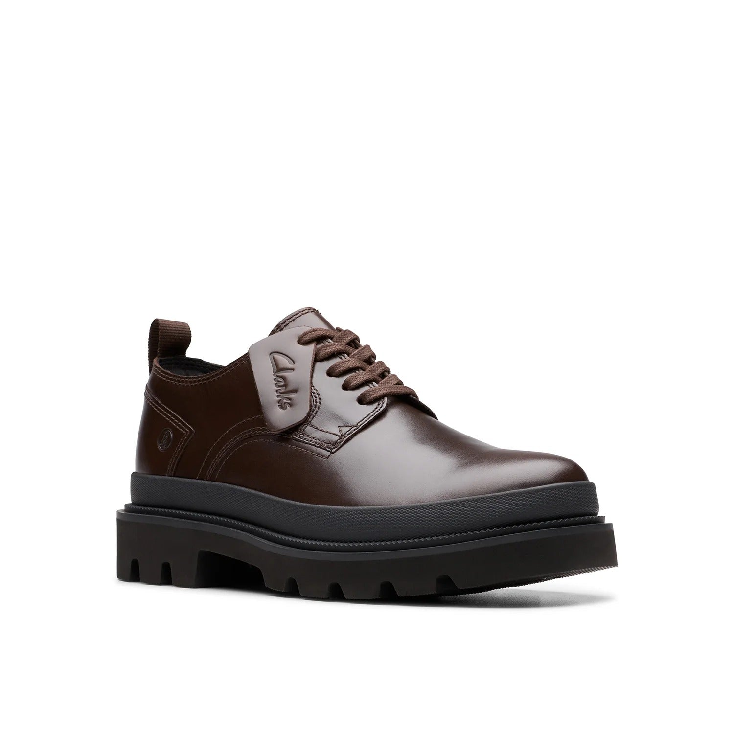Clarks Badell Lace Up HI Shoe Brown