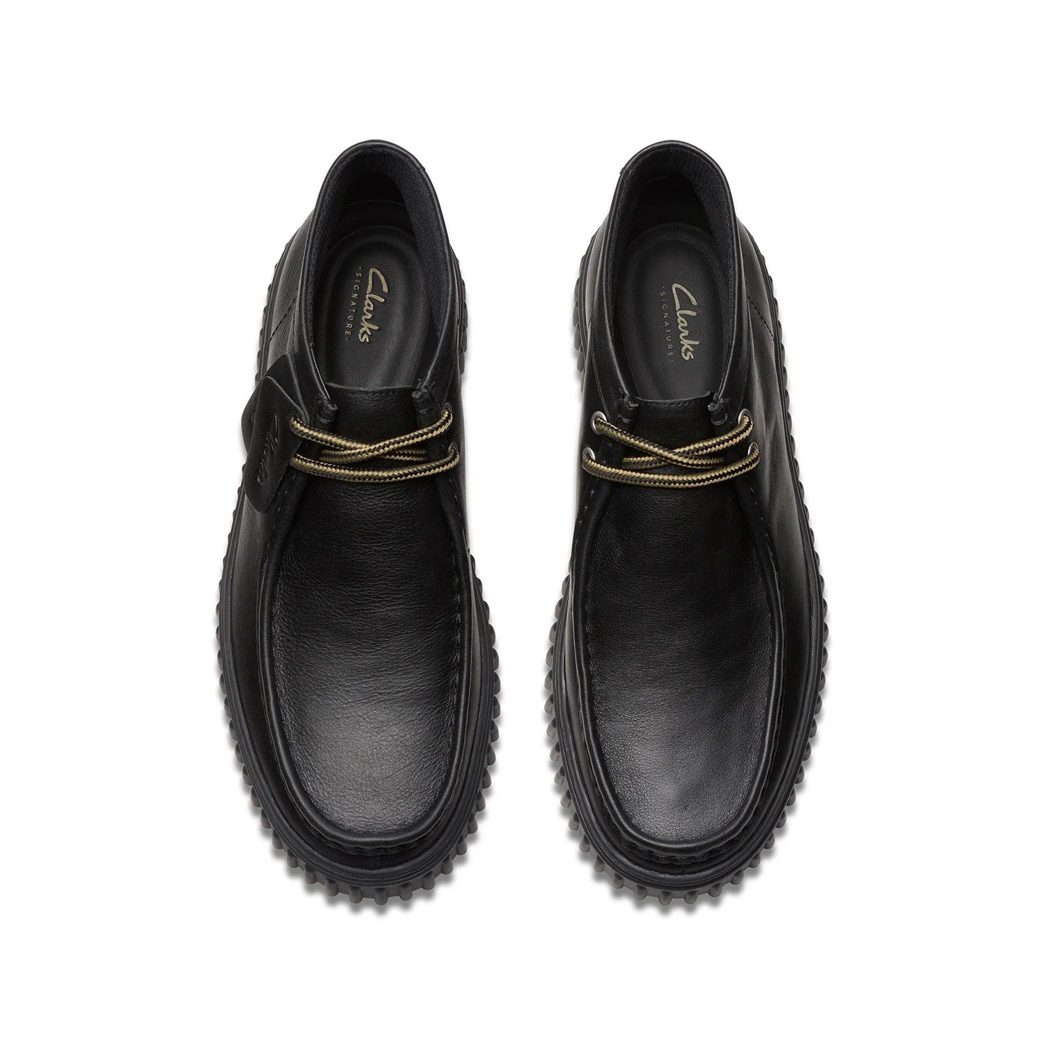 Clarks Hi Torhil Leather Shoes Black