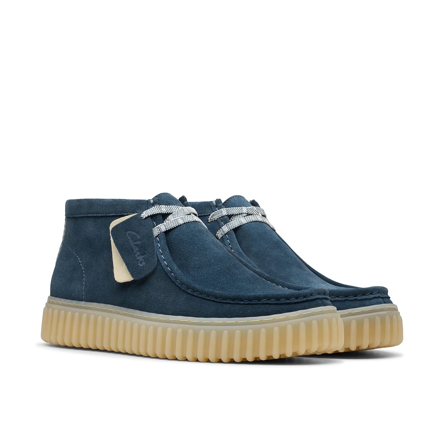 Clarks Blue Sued Hi Sneakers