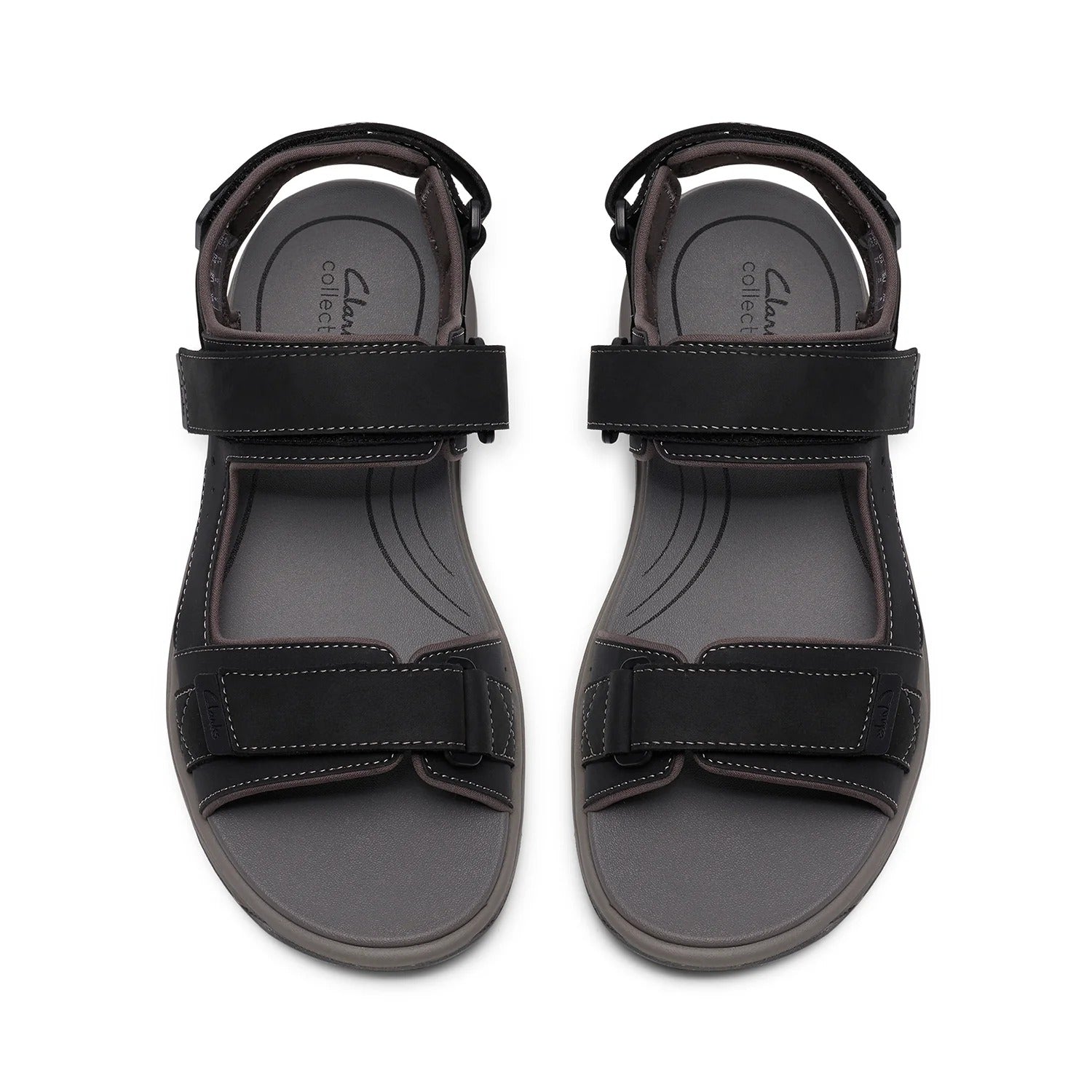 Clarks Guideview Trek Sandals Men Black