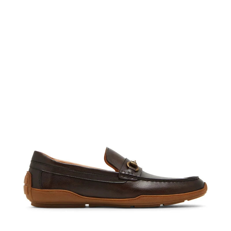 Steve Madden Metal Accent Loafers for Men Brown