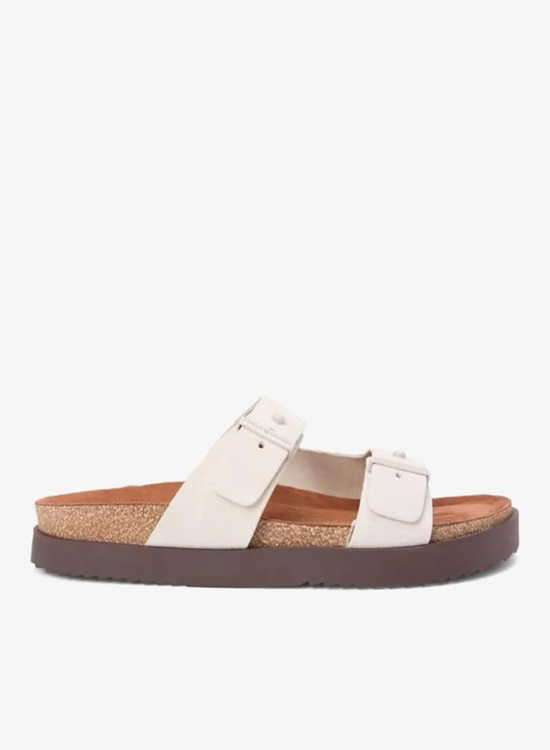 Tommy Hilfiger Suede Buckle Cork Footbed Sandals