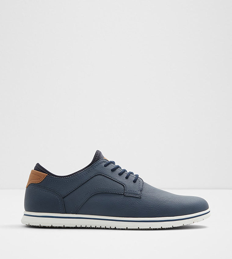 Aldo DRYMOS Textured Lace-Up Sneakers - Navy