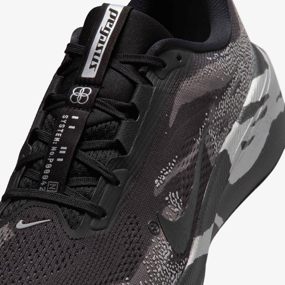 Nike Pegasus 42 - Black/Medium Ash/Metallic Silver/Black