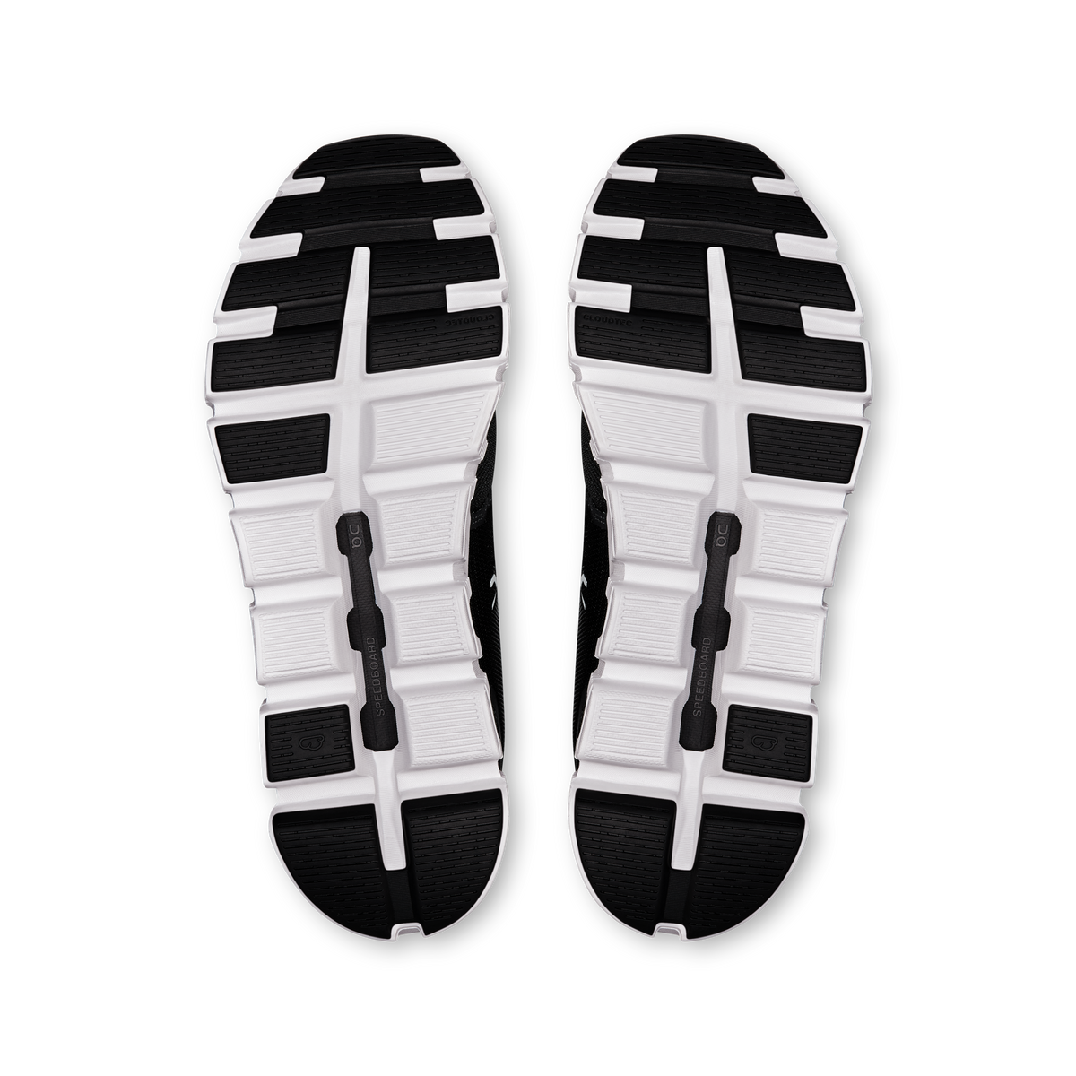 On Cloud 6 Men's Running Shoes Black White - view 3