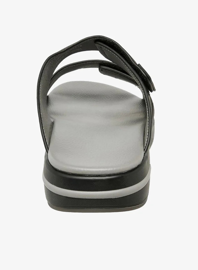 Le Confort Men Slip-On Comfort Black Sandals