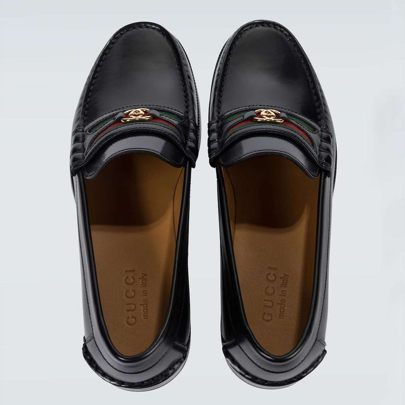 GUCCI Interlocking G leather Loafer