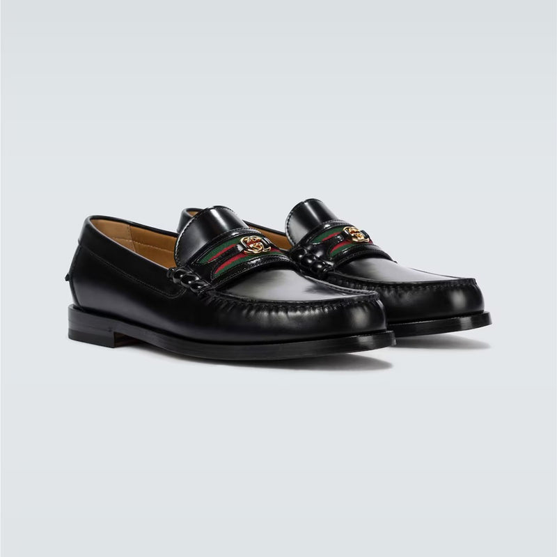 GUCCI Interlocking G leather Loafer