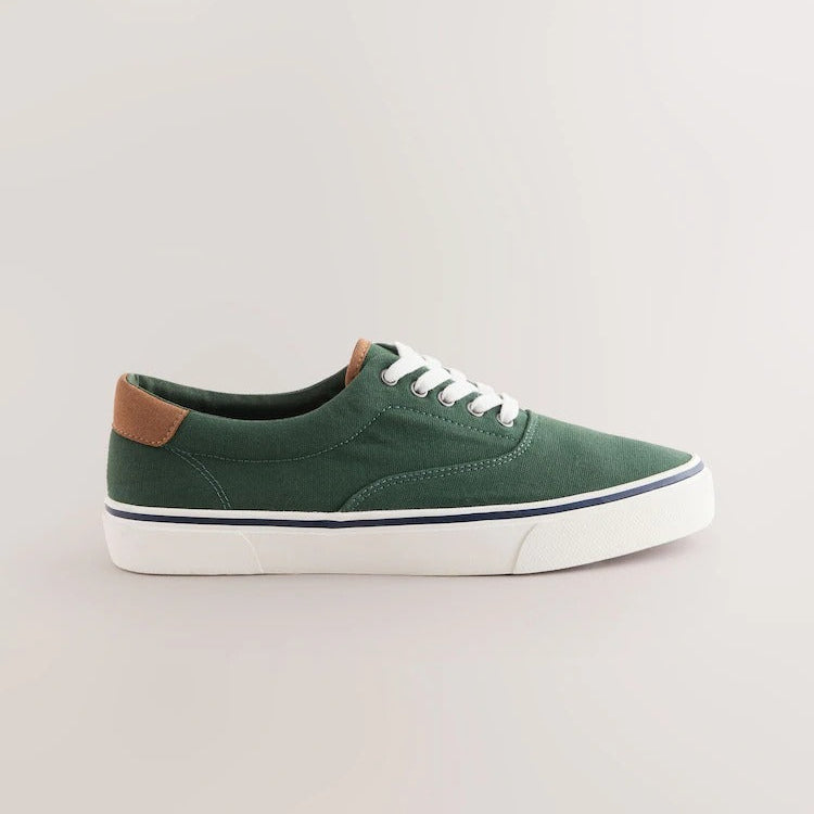 NEXT Canvas CVO Trainers Green