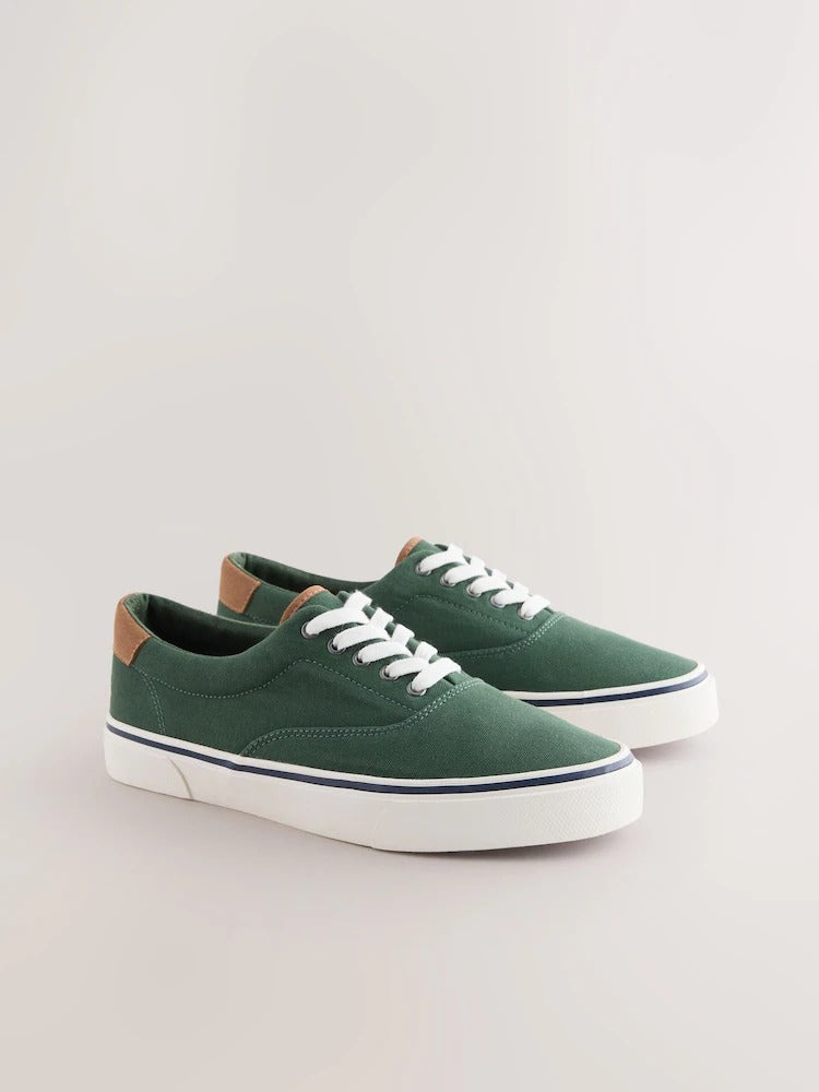 NEXT Canvas CVO Trainers Green