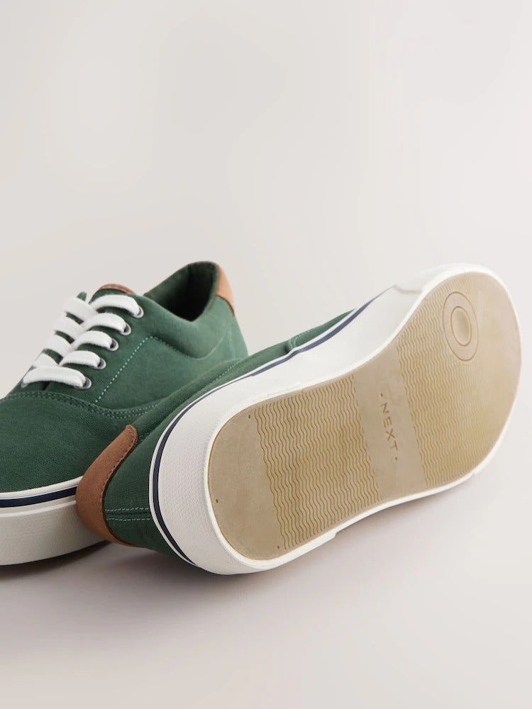 NEXT Canvas CVO Trainers Green
