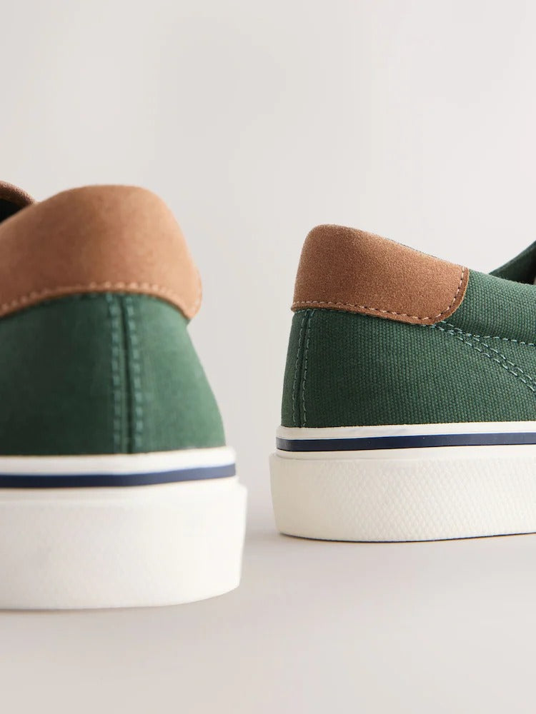 NEXT Canvas CVO Trainers Green