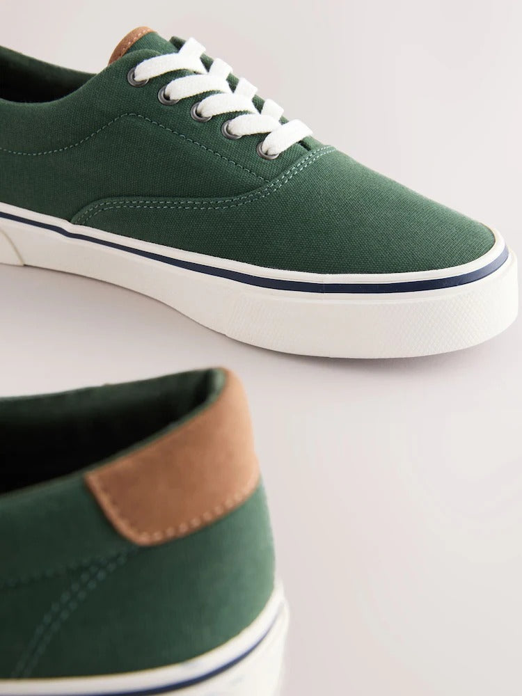 NEXT Canvas CVO Trainers Green