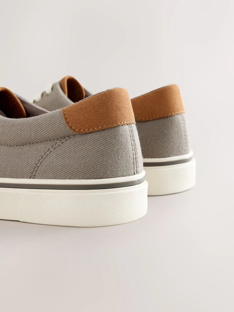 NEXT Canvas CVO Trainers Grey