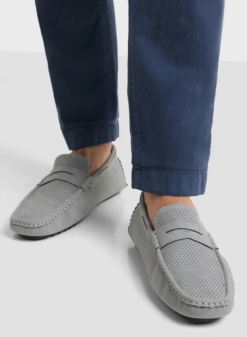 Robert Wood Casual Loafers Lt Grey