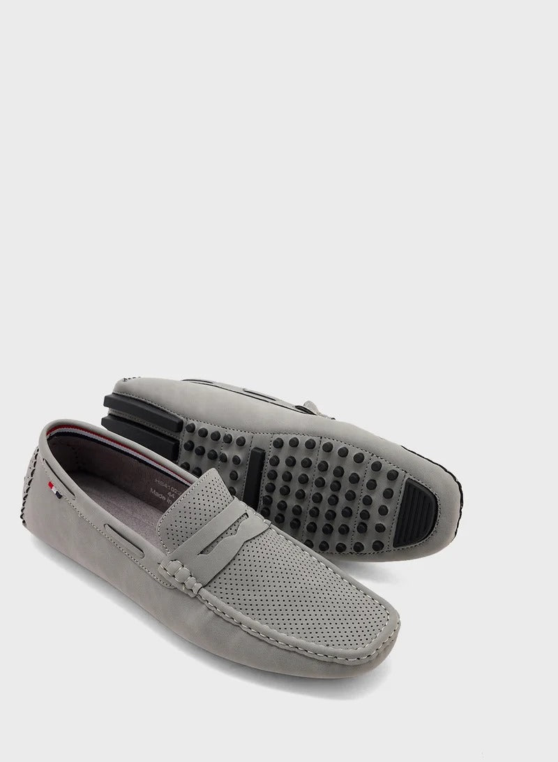 Robert Wood Casual Loafers Lt Grey