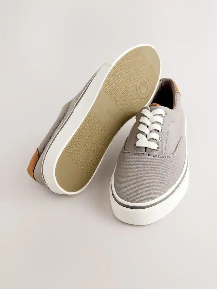 NEXT Canvas CVO Trainers Grey