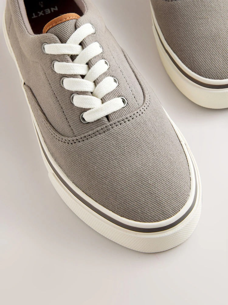 NEXT Canvas CVO Trainers Grey
