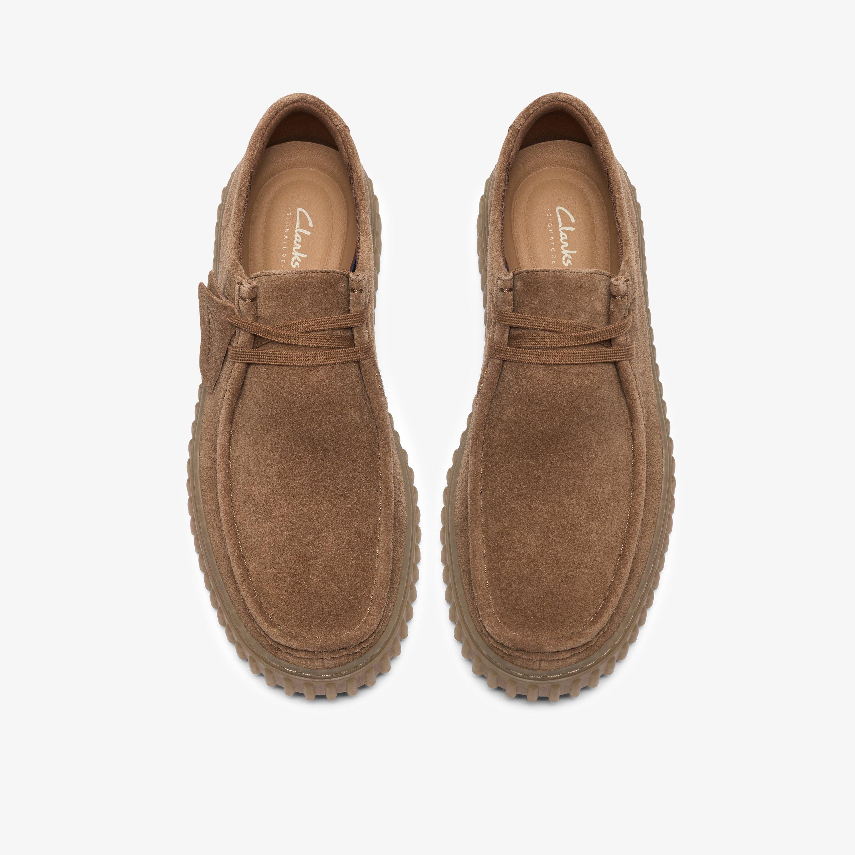 Clarks Torhill Lo Cola Suede Lace Up Casual Shoes