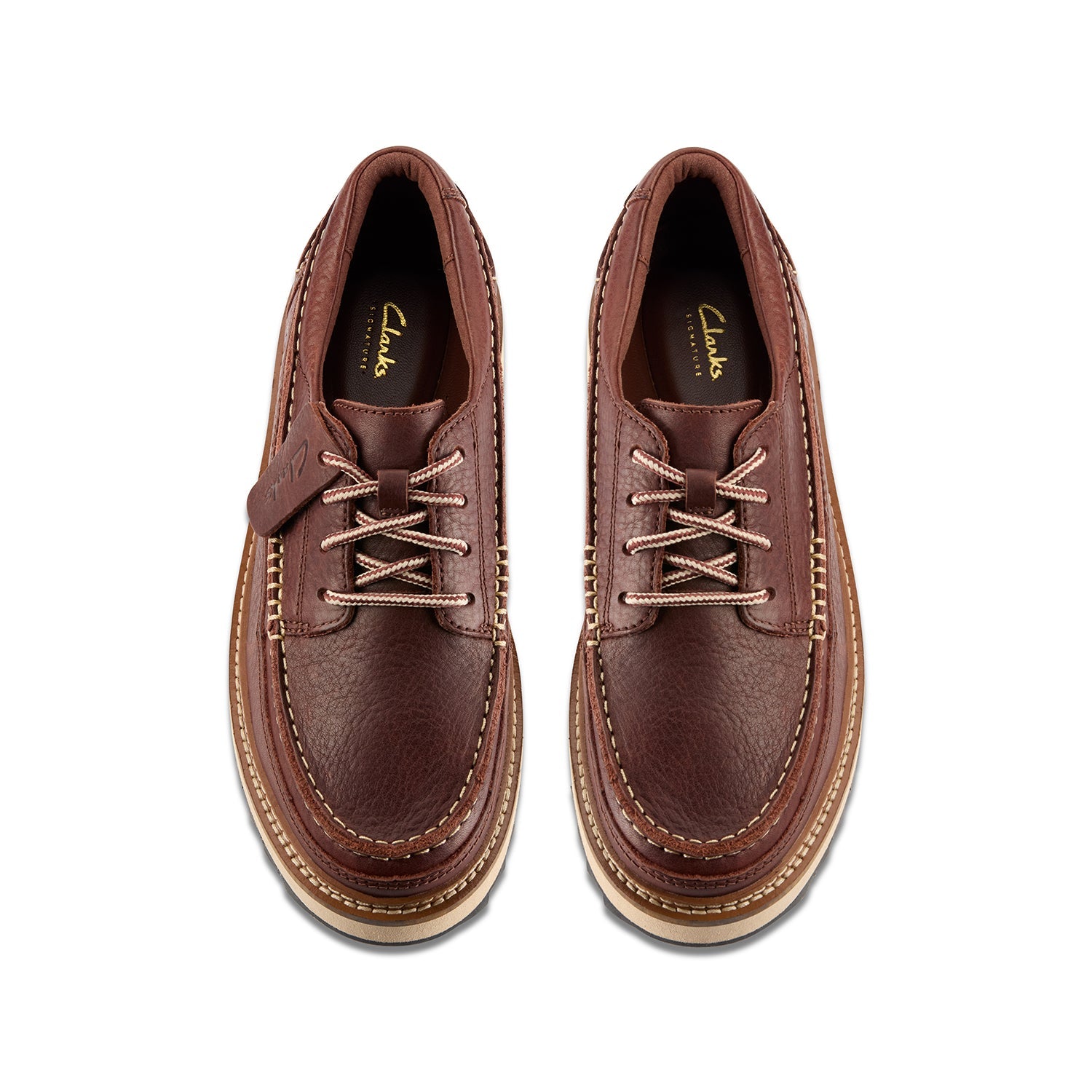 ClarksClarkhill Lace Men's British Tan Leather Shoes