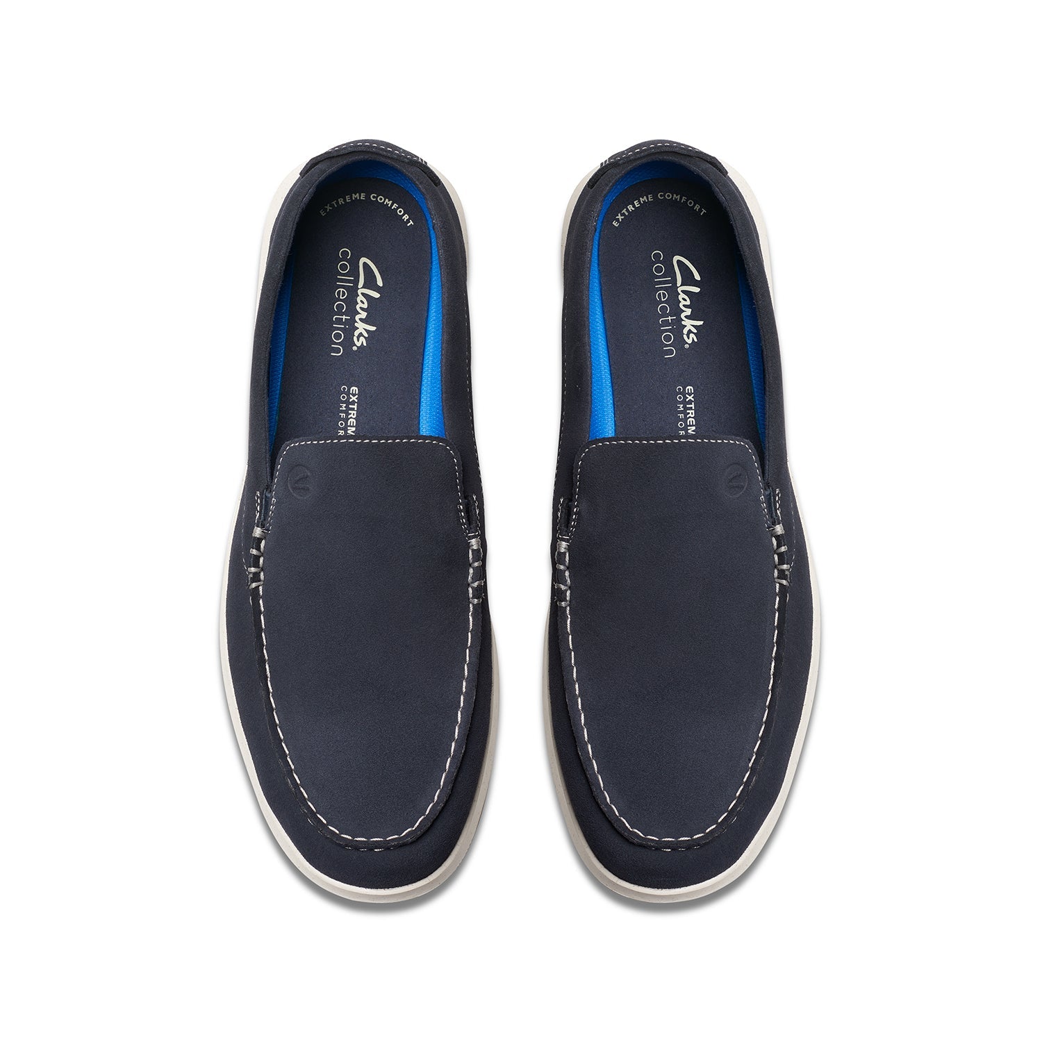 Clarks Flexway Step Men's Shoes Navy Suede