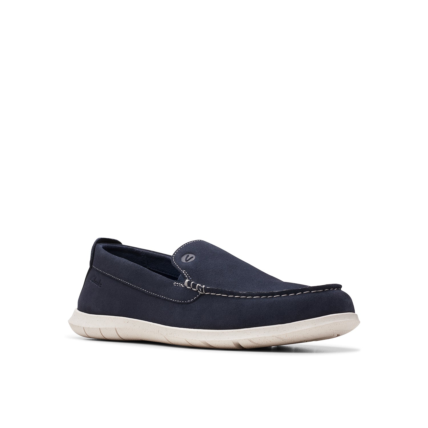 Clarks Flexway Step Men's Shoes Navy Suede