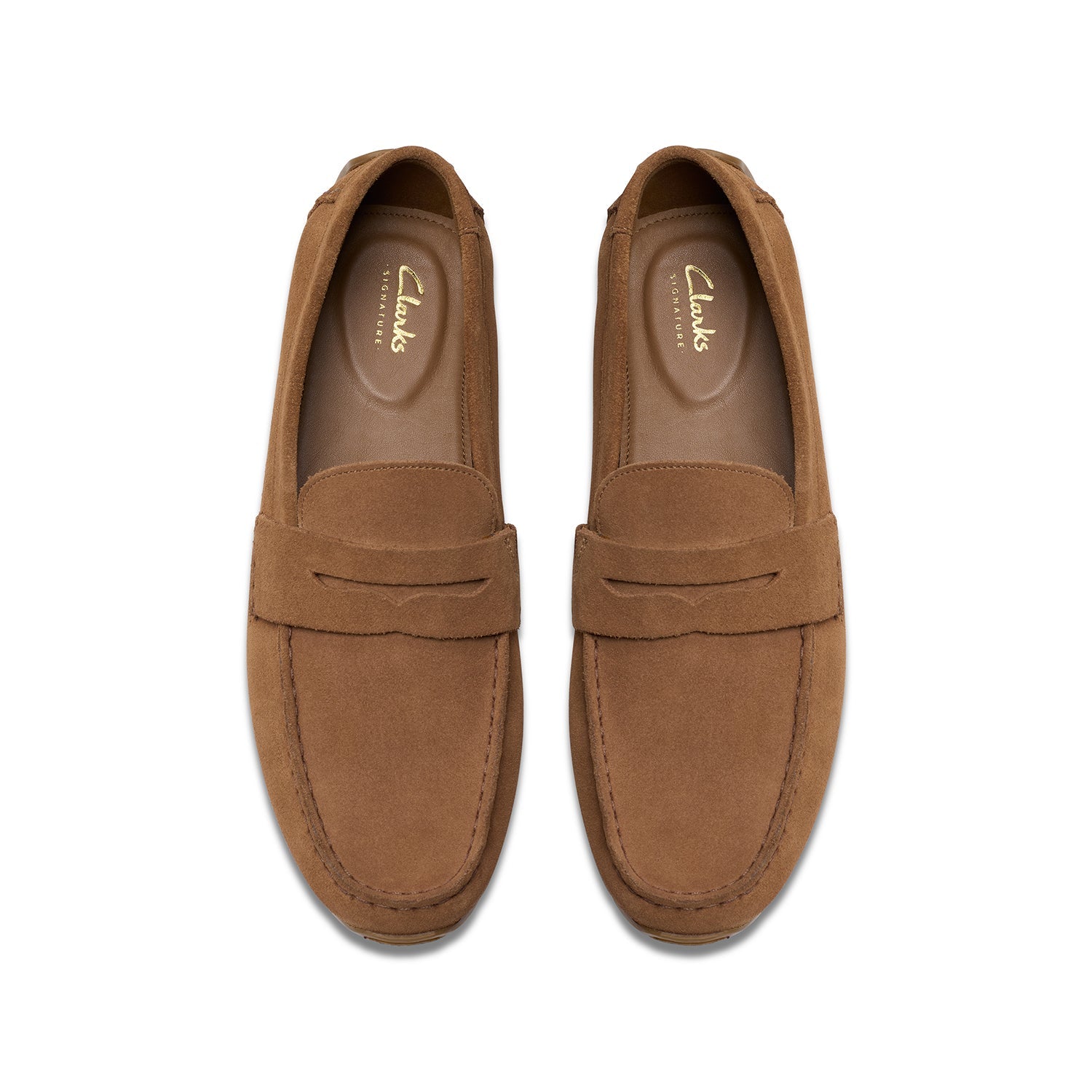 Clarks Corsley Bar Men's Suede Shoes Flat Heel Size 10-12
