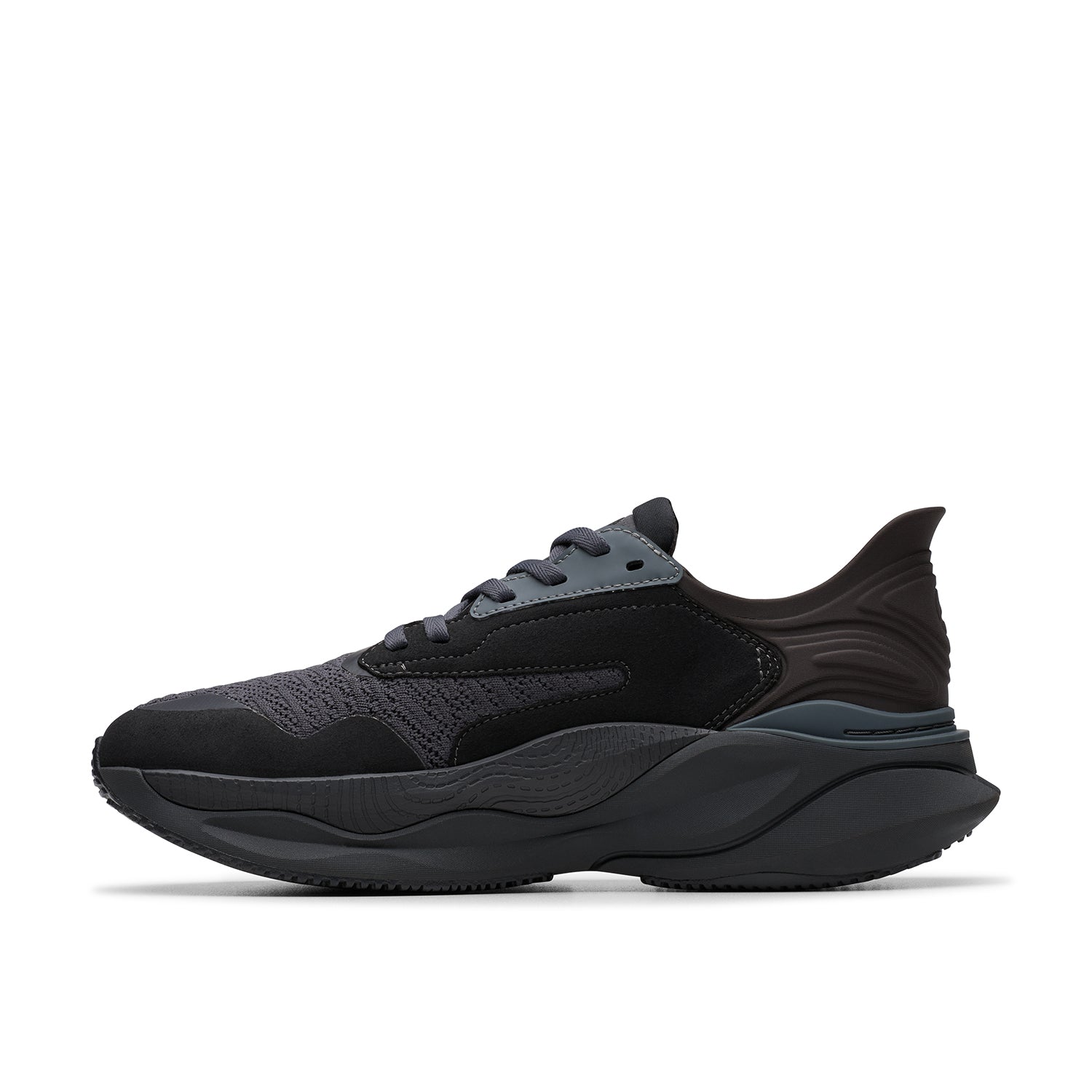 Clarks Pace Men's Comfort Trainers Black