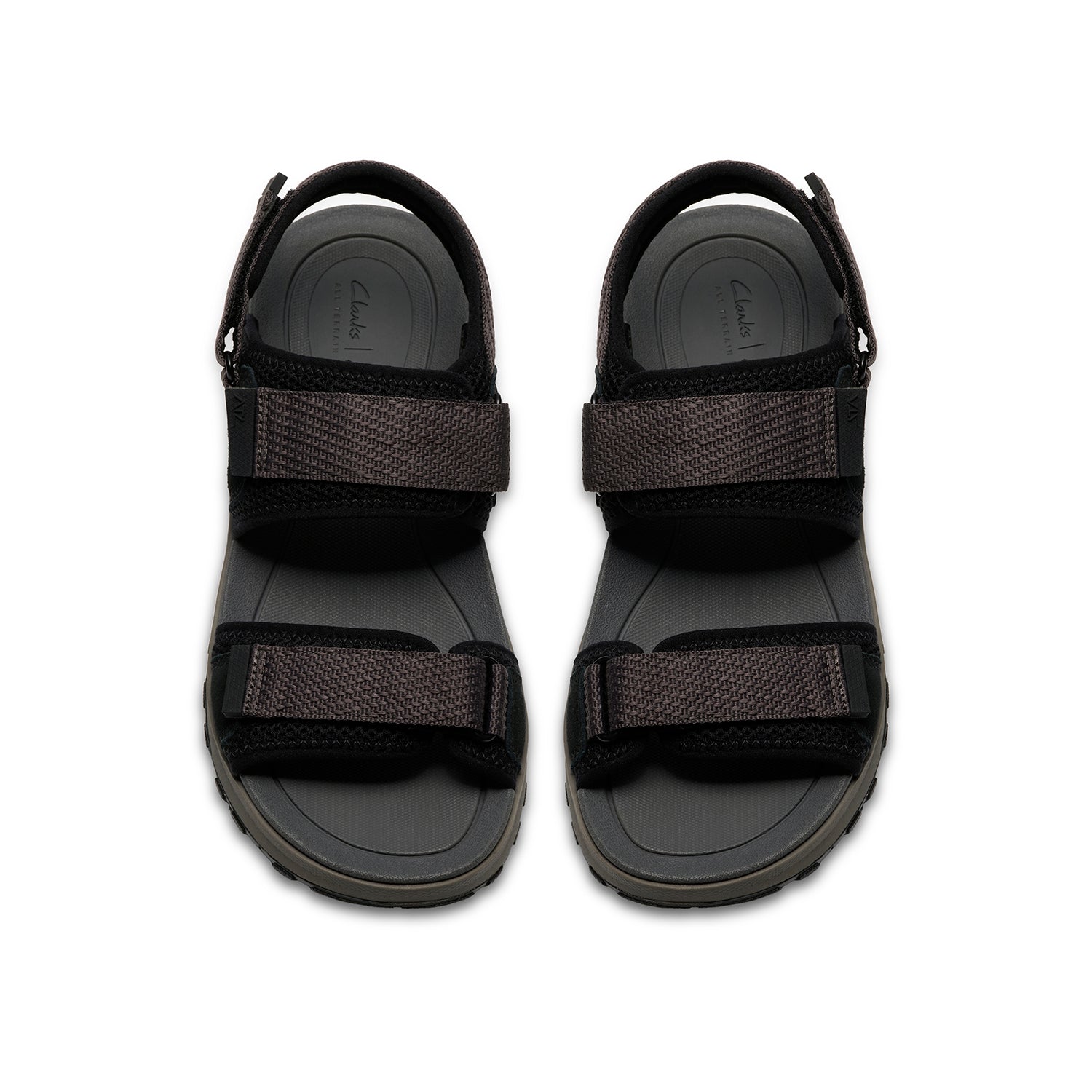 Clarks ATL Trek River Black Suede Sport Sandals