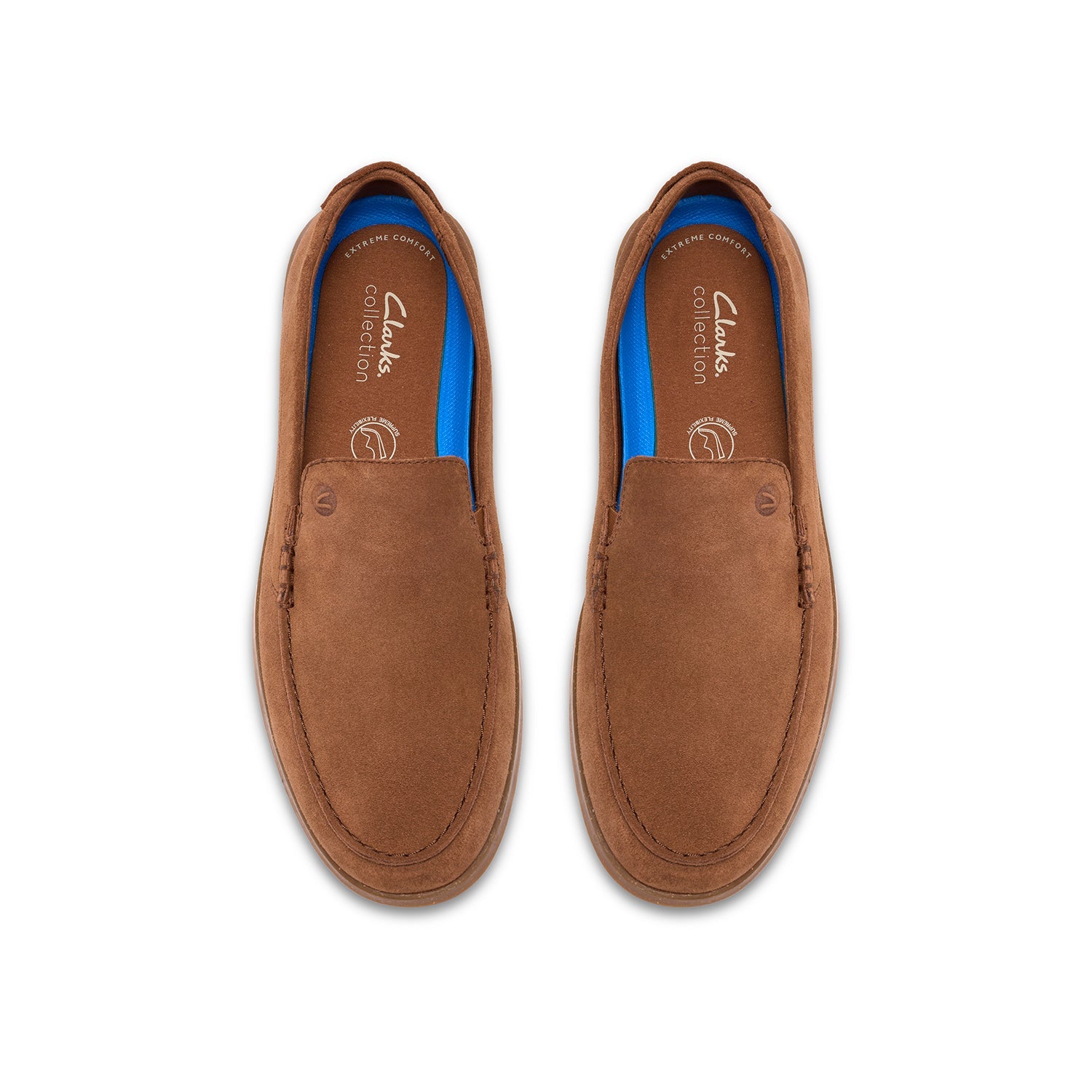 Clarks Flexway Step Men's Shoes Navy Suede