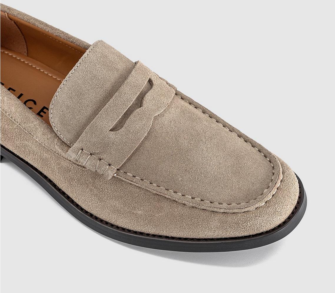 OFFICE Marcel Men's Round Toe Penny Loafers Beige