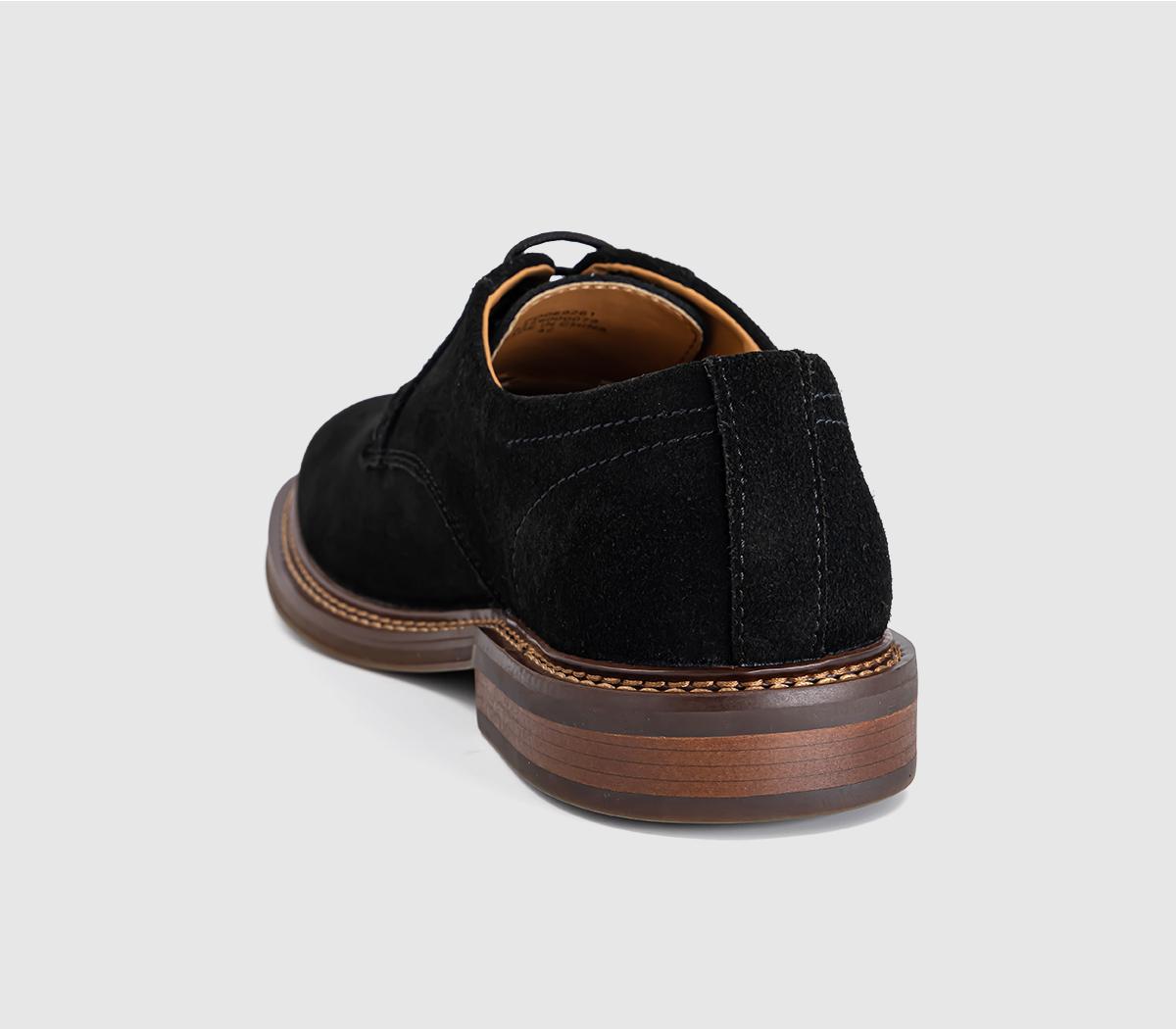 OFFICE Caledonian Men's Eyelet Derby Shoes Black Suede