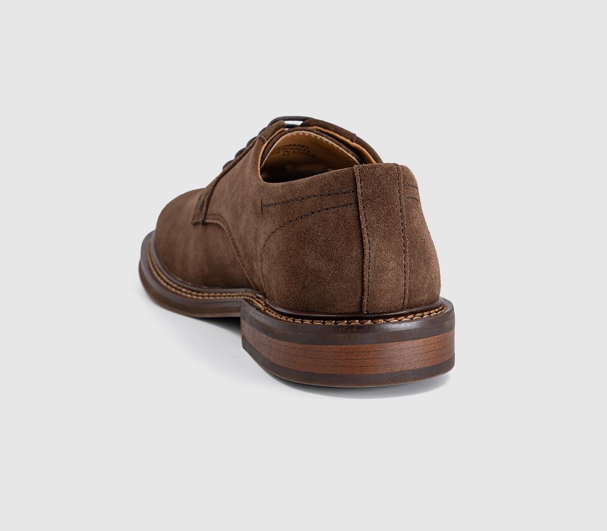OFFICE Caledonian Men's Eyelet Derby Shoes Brown Suede