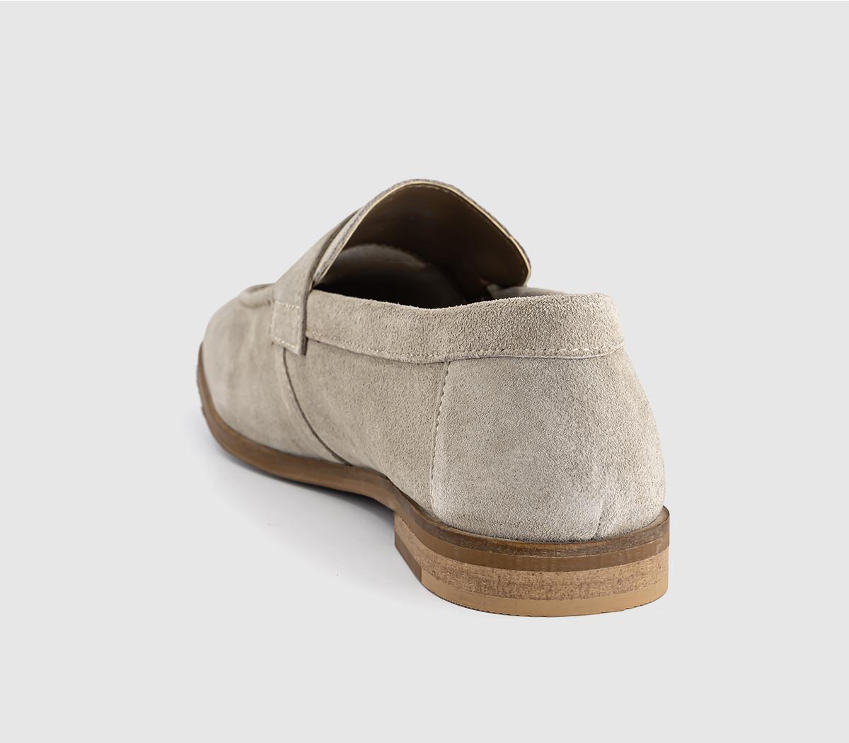 OFFICE Cheshire Men's Penny Loafers Beige Suede