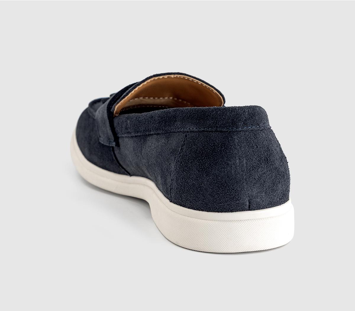 OFFICE Cairo Men's Tassel Loafers Navy Suede