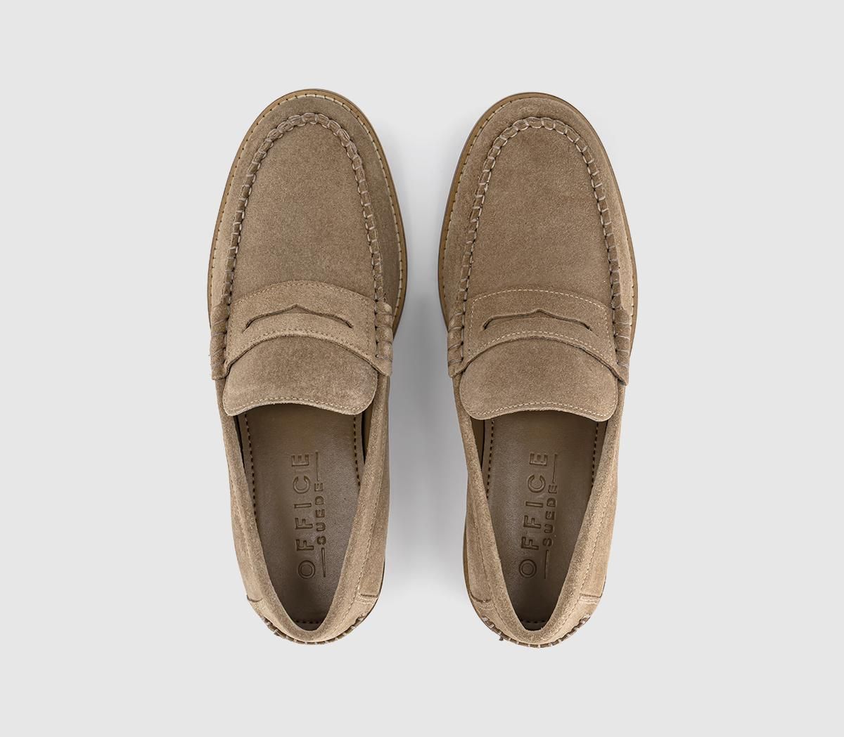 OFFICE Carlisle Men's Casual Penny Loafers Taupe