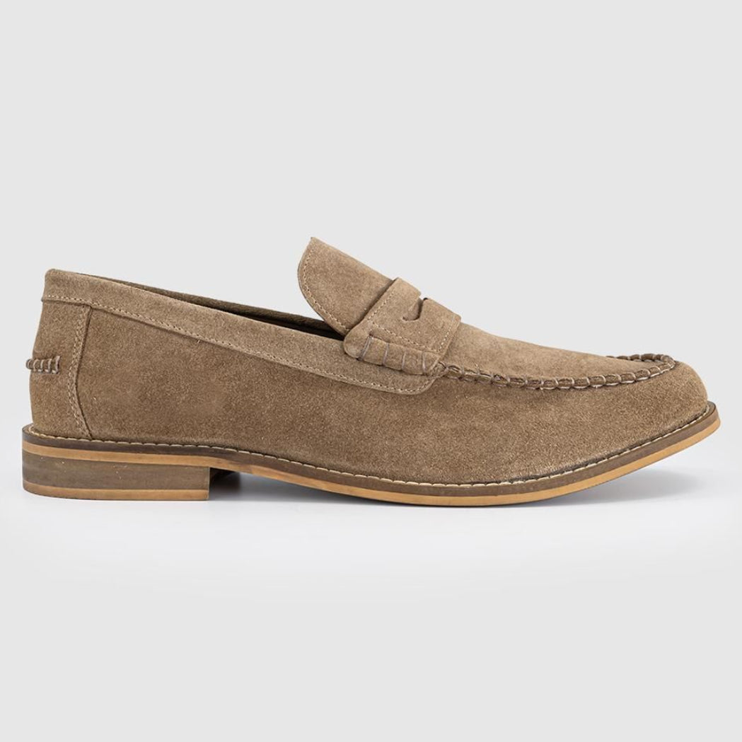 OFFICE Carlisle Men's Casual Penny Loafers Taupe