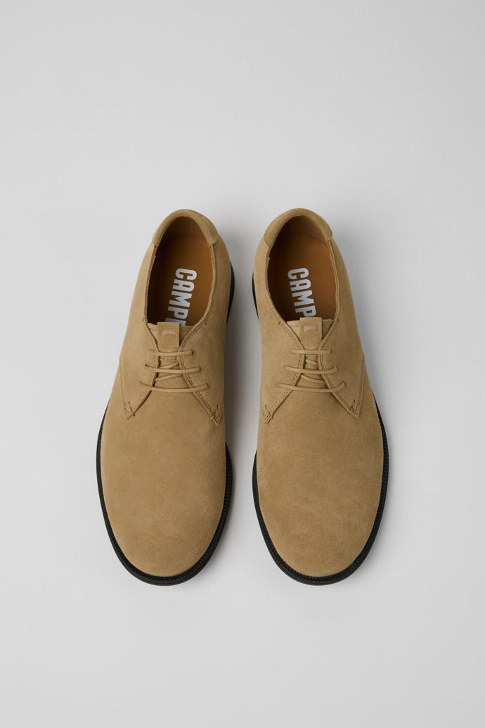 Camper Mil 1913 Men's Formal Suede Shoes Brown