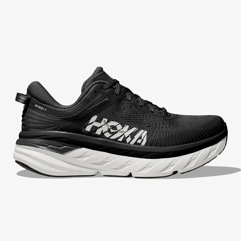 Hoka Bondi 7 Men’s Shoes Black/White