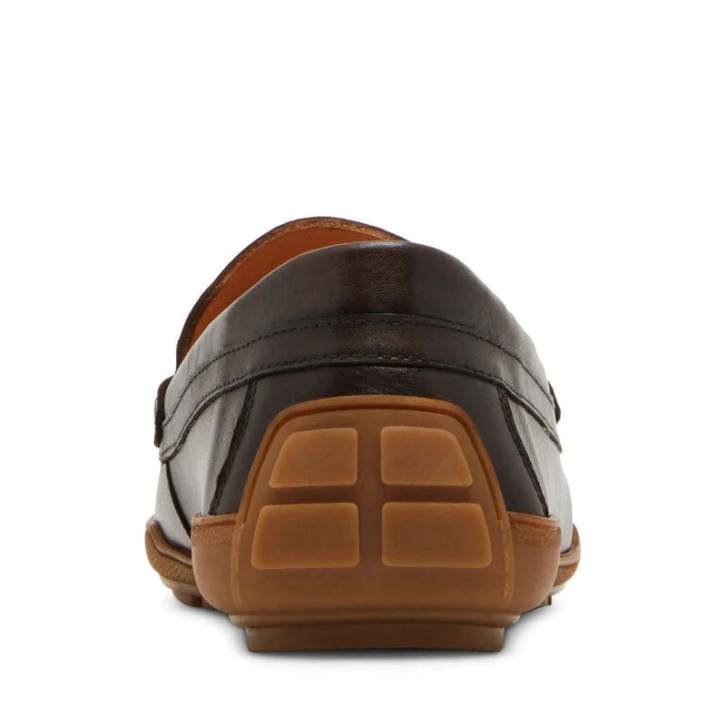 Steve Madden Metal Accent Loafers for Men Brown