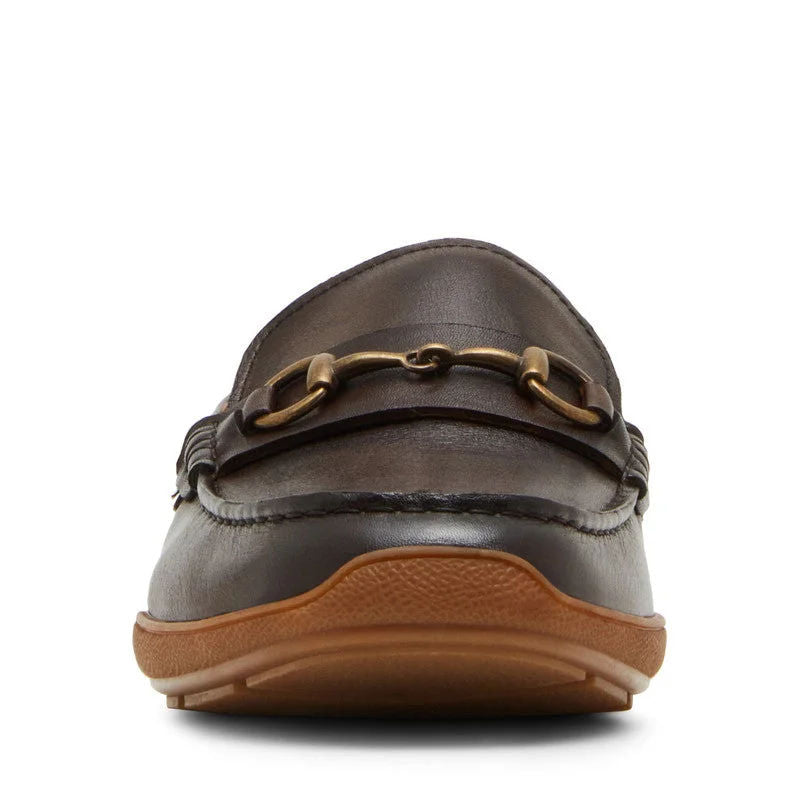 Steve Madden Metal Accent Loafers for Men Brown