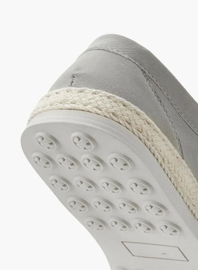 Peppermint Grey Men Lace-Up Espadrilles