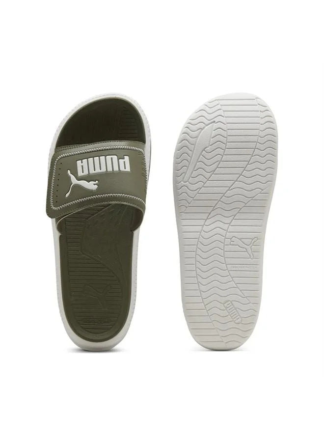 Puma Unisex Casual SoftridePro 24 V Slides Loden Green Warm White