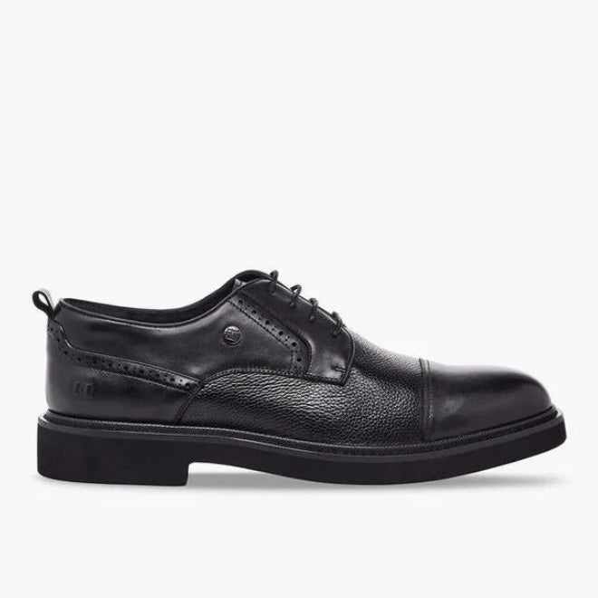 Duchini Men Formal Lace-Up Leather Derby Shoes