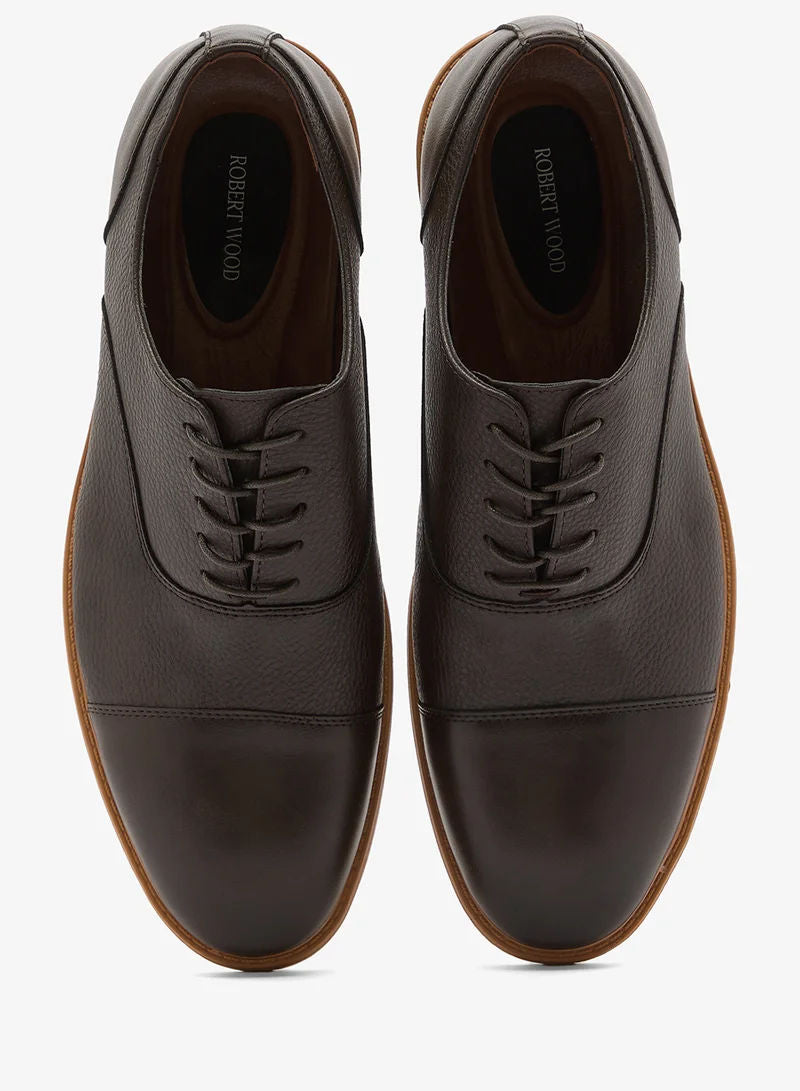 Robert Wood Men Formal Lace-Up Shoes Coffee Dl503801Ds