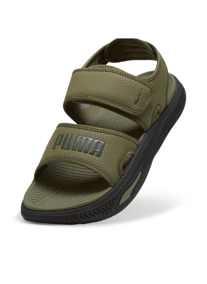 Puma Men Casual SoftridePro 24 Slides Olive Black