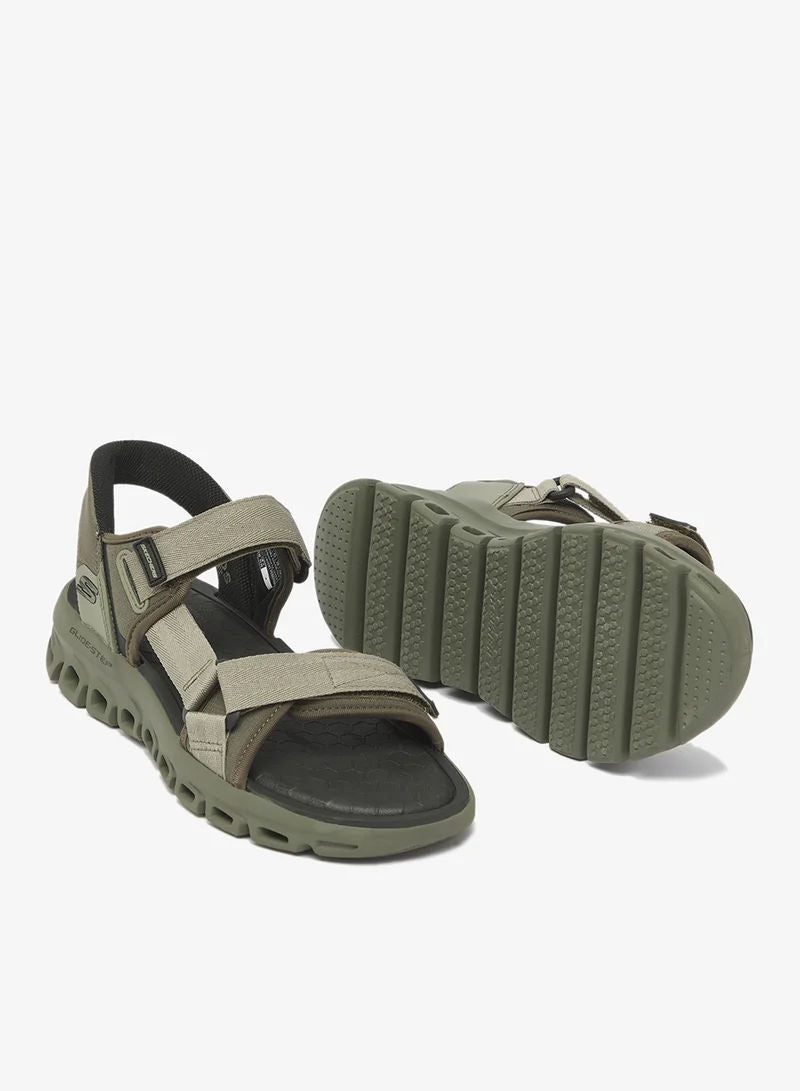 Skechers Men Casual Glide Step Sandals Olive Mesh/PU 233382 OLV