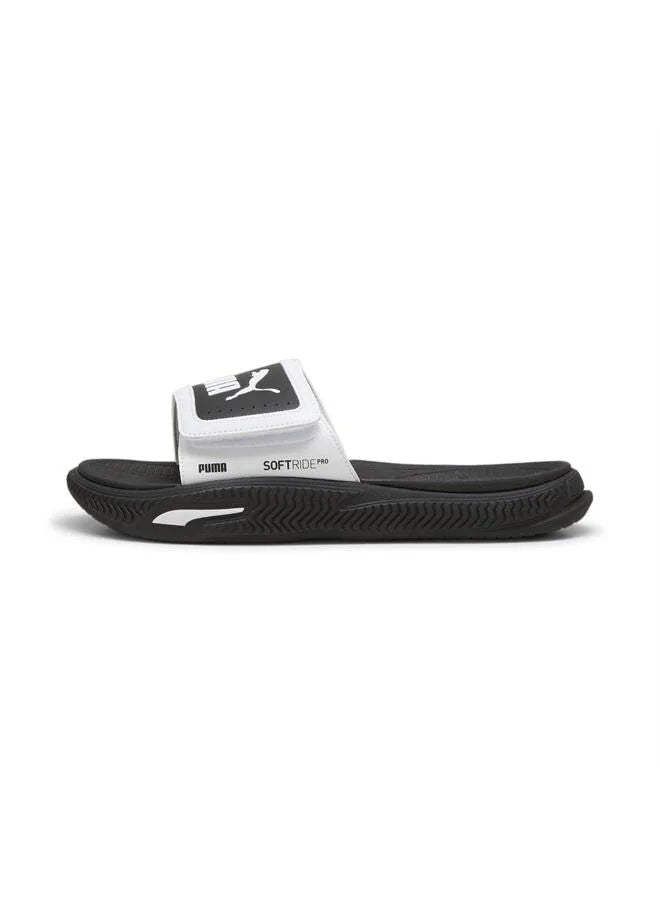 Puma Unisex Casual SoftridePro 24 V Slides White Black