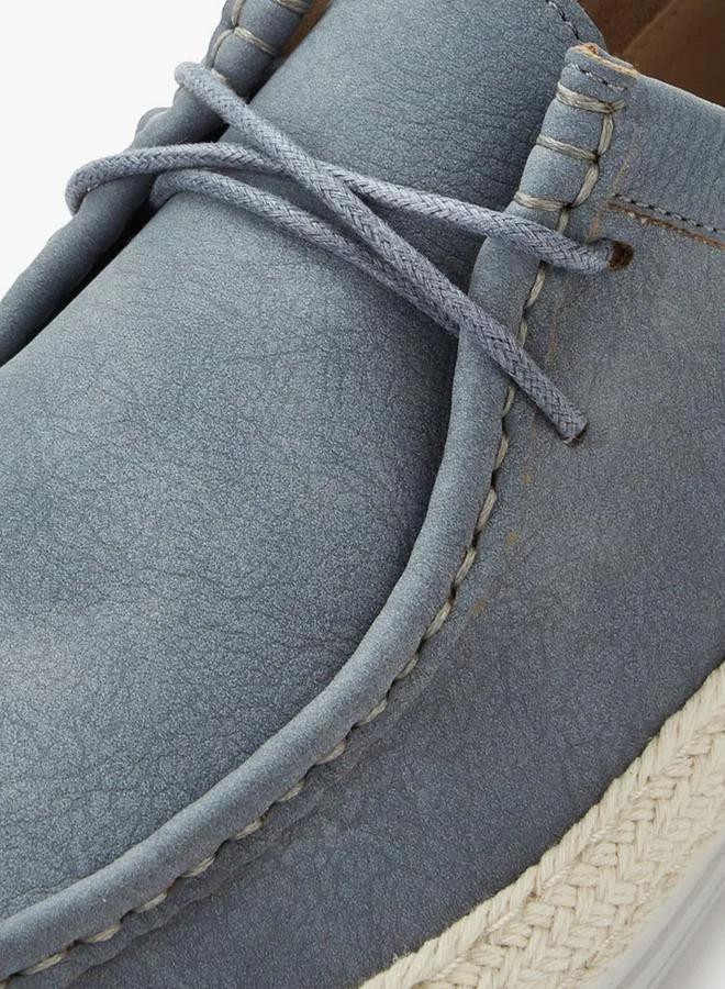 Peppermint Men Lace-Up Espadrilles Blue