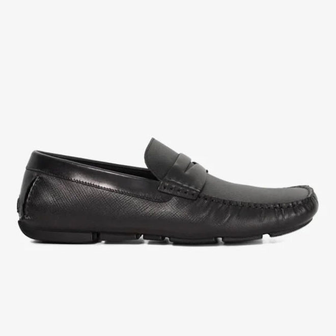 Dune London Men Formal Slip-On BRAVERRY Textured Loafers